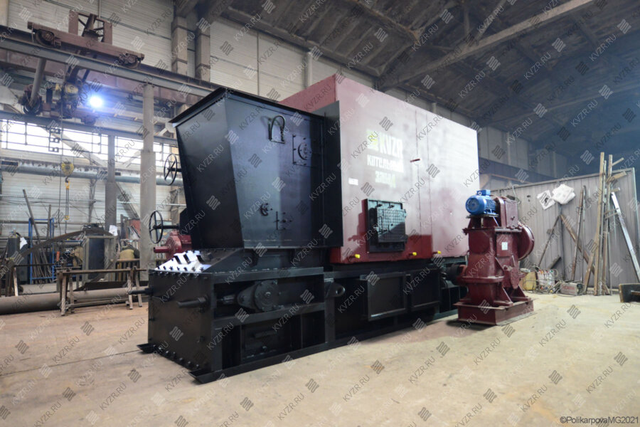Промышленный твердотопливный котел с топкой ТЛПХ